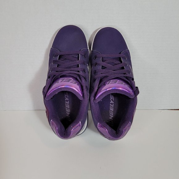 Heelys Propel 2.0 Purple Lace-Up Wheeled Rolling Skate Shoes Youth 4 - Picture 8 of 10